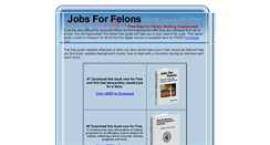 Desktop Screenshot of felon-jobs.org